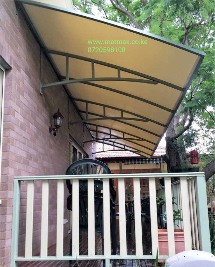 white polycarbonate canopy shade in nairobi
